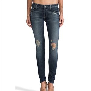 Mother The Looker Distressed Jeans, Tarnished, 24